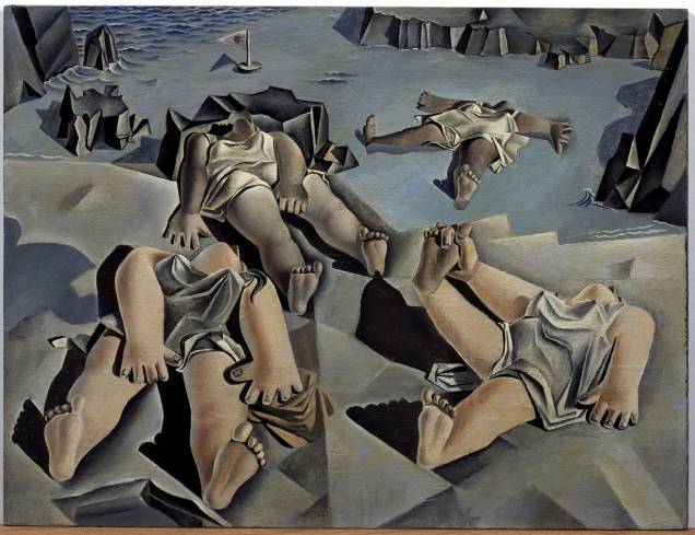 Figuras tumbadas en la arena (1926)