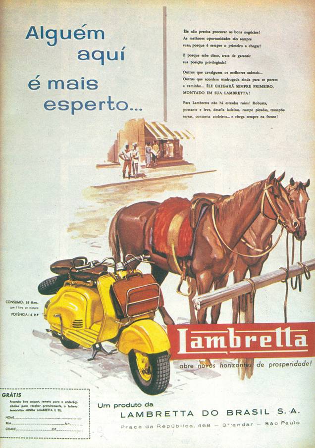 Lambretta: melhor do que cavalos