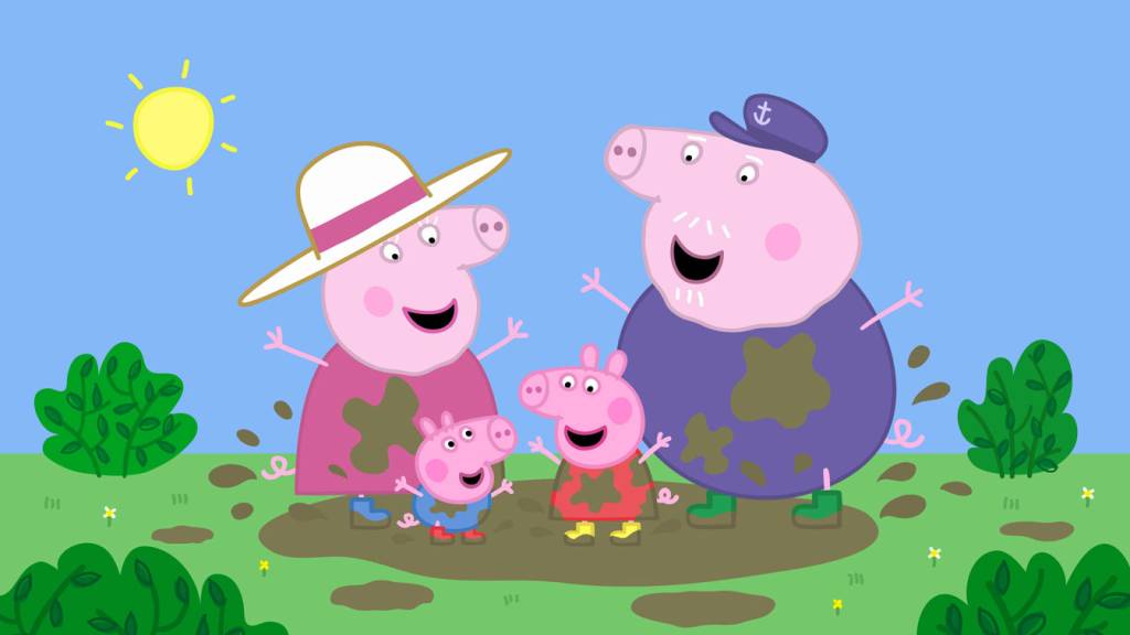 A vers&atilde;o da personagem e sua fam&iacute;lia que aparece na TV