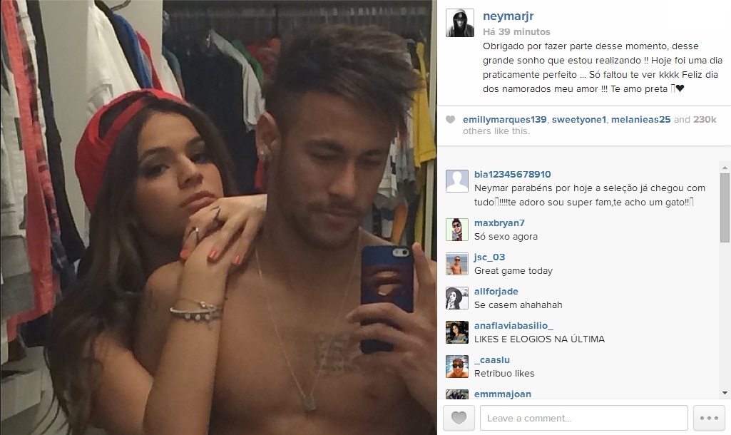 Copa do Mundo - Neymar - Instagram