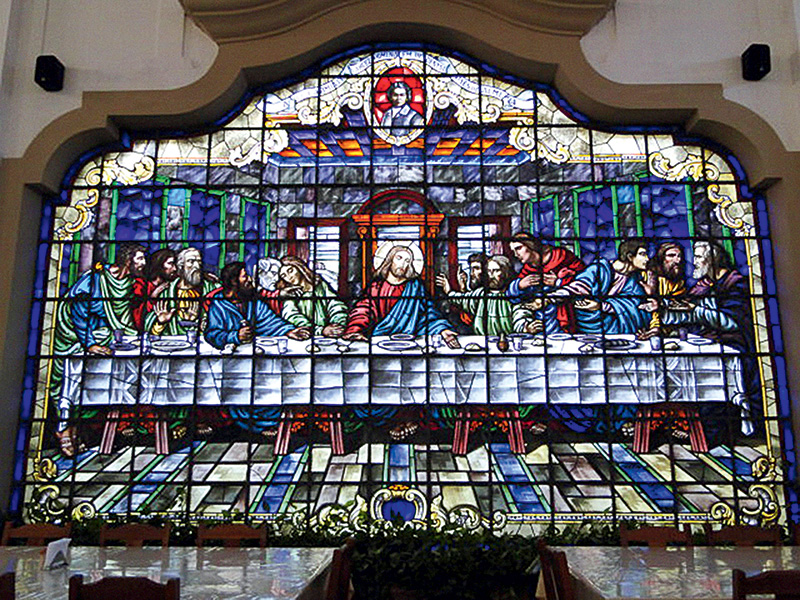 Vitral do Mosteiro de Indaiatuba