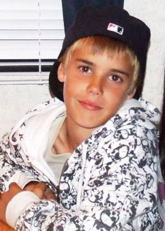 Justin Bieber em foto antes da fama