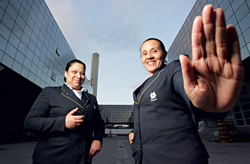 Rosi Moraes e Catia Rodrigues seguranças vigilantes