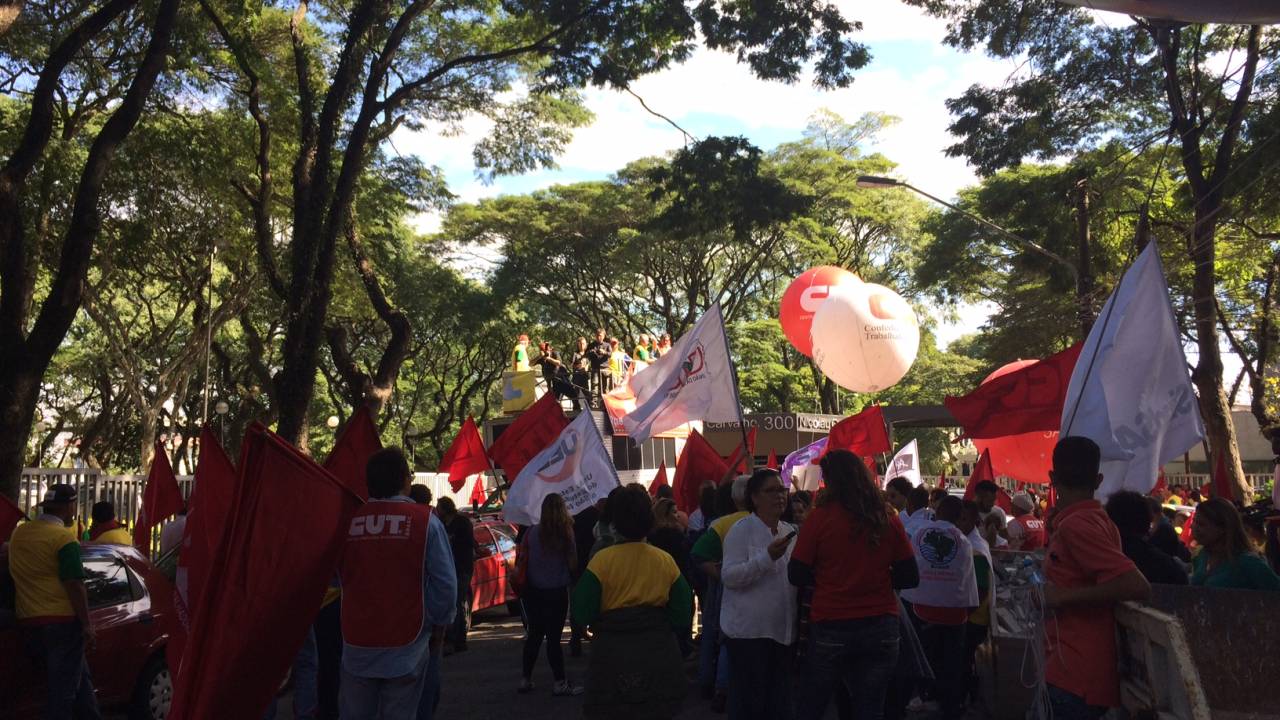 Manifestação - CUT e CTB - 5 de junho de 2014