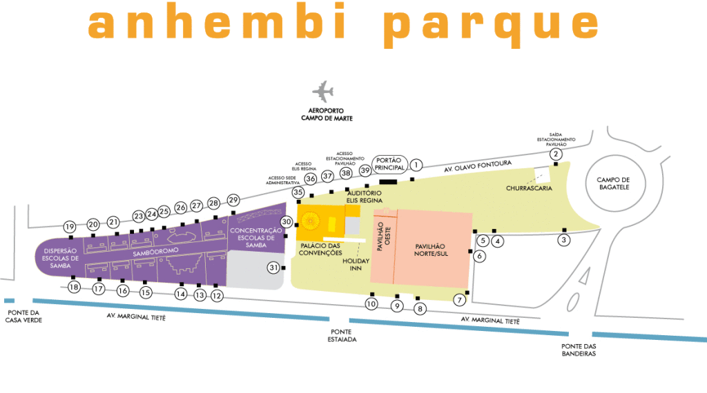 Mapa Anhembi