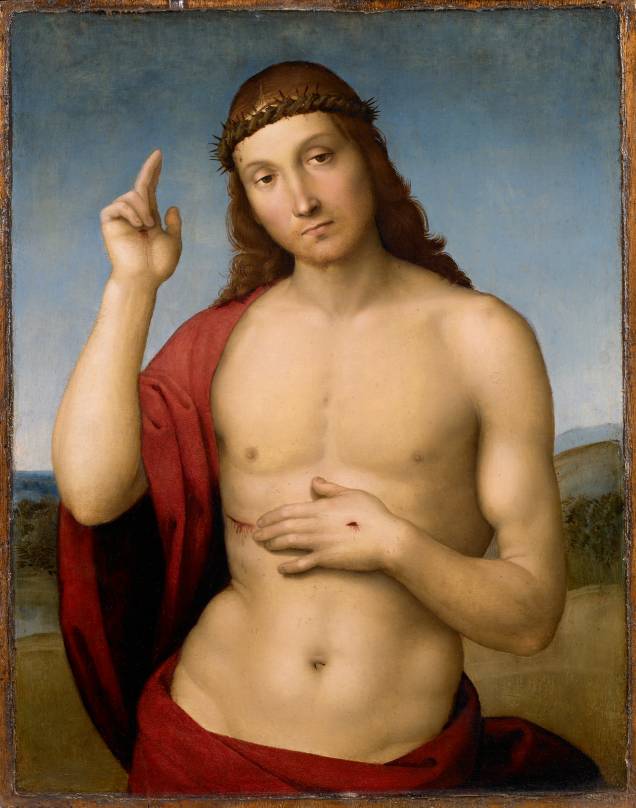 Rafael: Cristo benedicente, 1506, óleo sobre madeira Rafael: Cristo benedicente, 1506, óleo sobre madeira