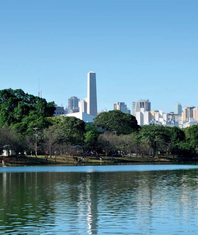 The Ibirapuera park: lake, cycle way, running track, museums and lots of green