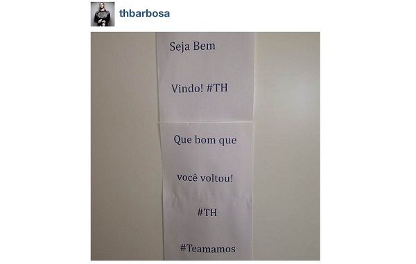Postagem de Thiaguinho no Instagram