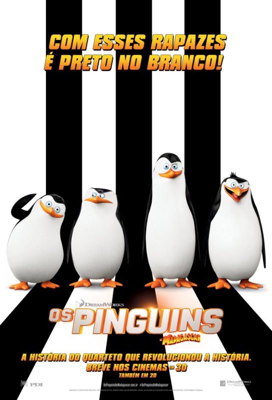 Os Pinguins de Madagascar: pôster do filme