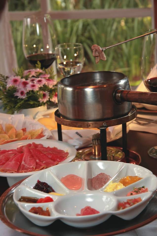 O premiado restaurante Toribinha, em Campos do Jordão: famoso pela fondue