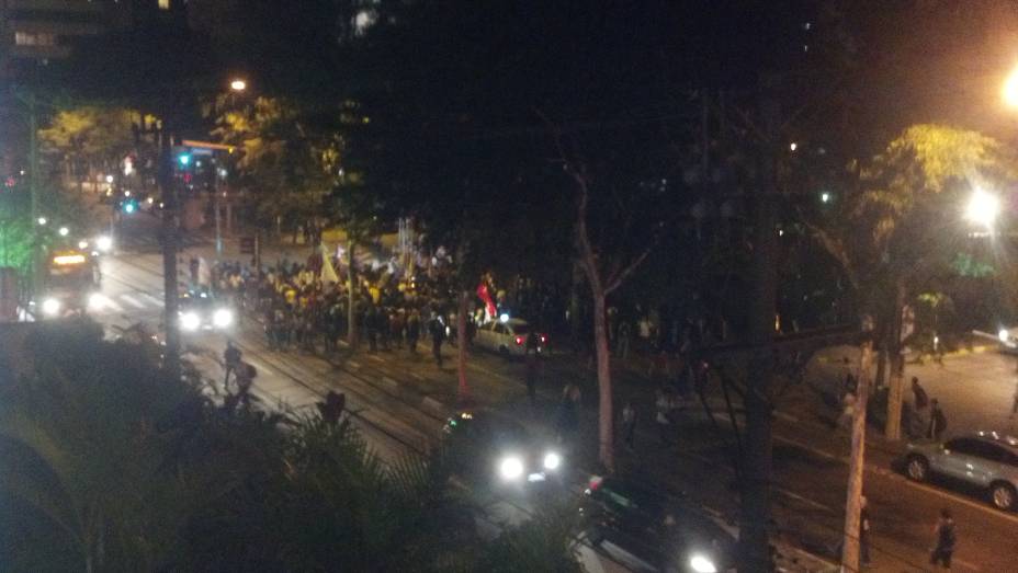 	Manifestação em frente ao Shopping Pátio Paulista