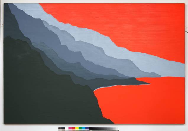 Áporo Japonês: Mariana associa o processo de construção das pinturas a fenômenos geológicos, como a sedimentação Áporo Japonês: Mariana associa o processo de construção das pinturas a fenômenos geológicos, como a sedimentação