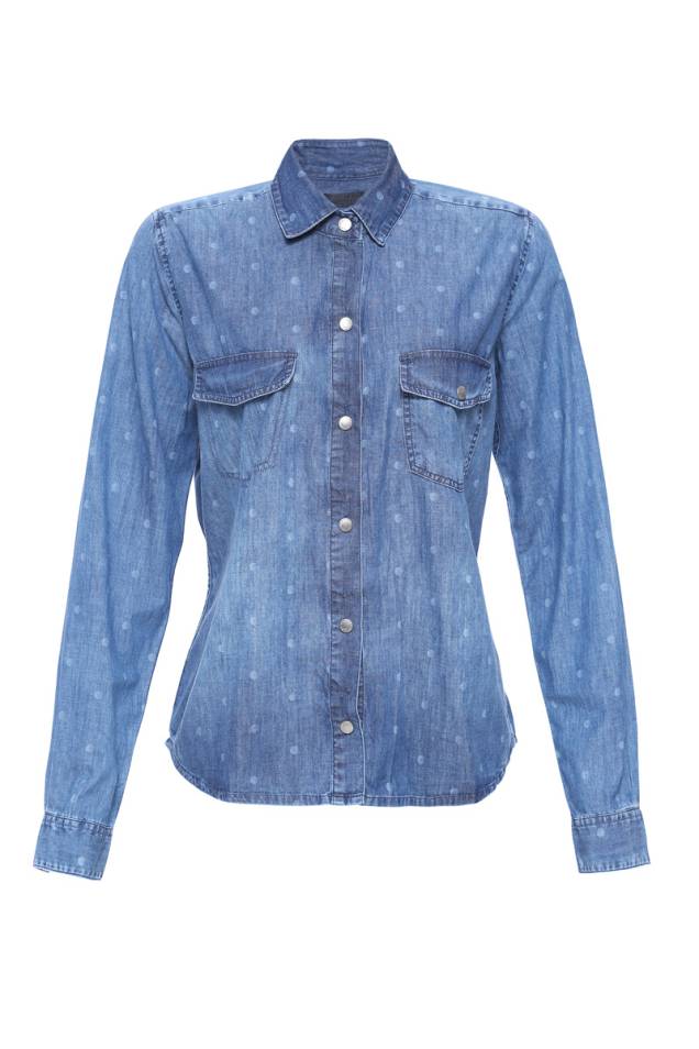 Camisa jeans, R$ 279,00, da <a href="https://www.damyller.com.br" rel="Damyller" target="_blank">Damyller</a>