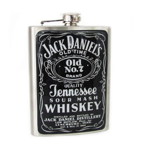 Cantil de uísque Jack Daniels, R$39,00, da Design Mania