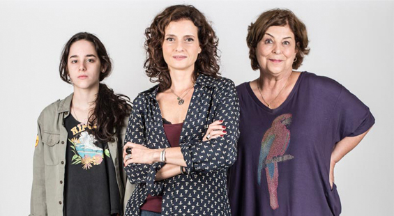 Manuela Aliperti, Denise Fraga e Claudia Mello: três gerações em conflito em As 3 Teresas