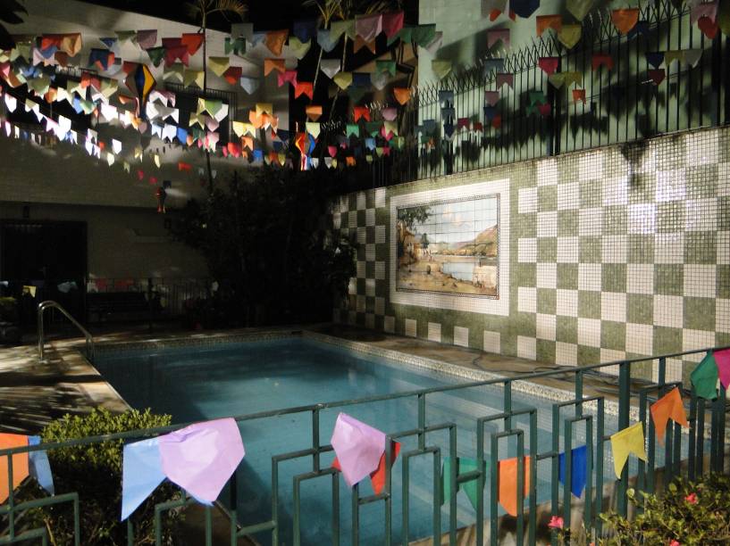 Decoração especial: todos os anos, a equipe organiza uma festa junina