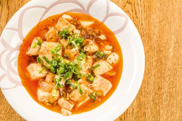 Cozido de tofu e carne moída Cozido de tofu e carne moída