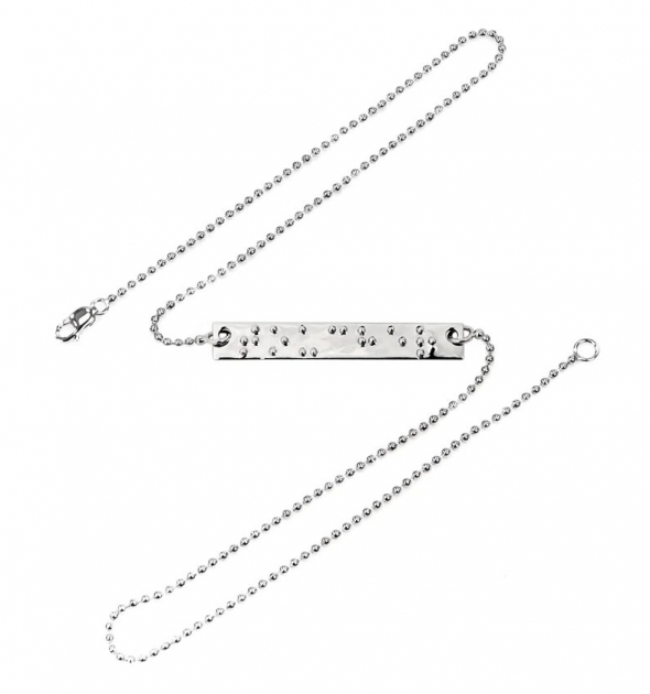 Pulseira de duas voltas feita de prata Pulseira de duas voltas feita de prata
