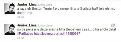 tweet Junior Lima