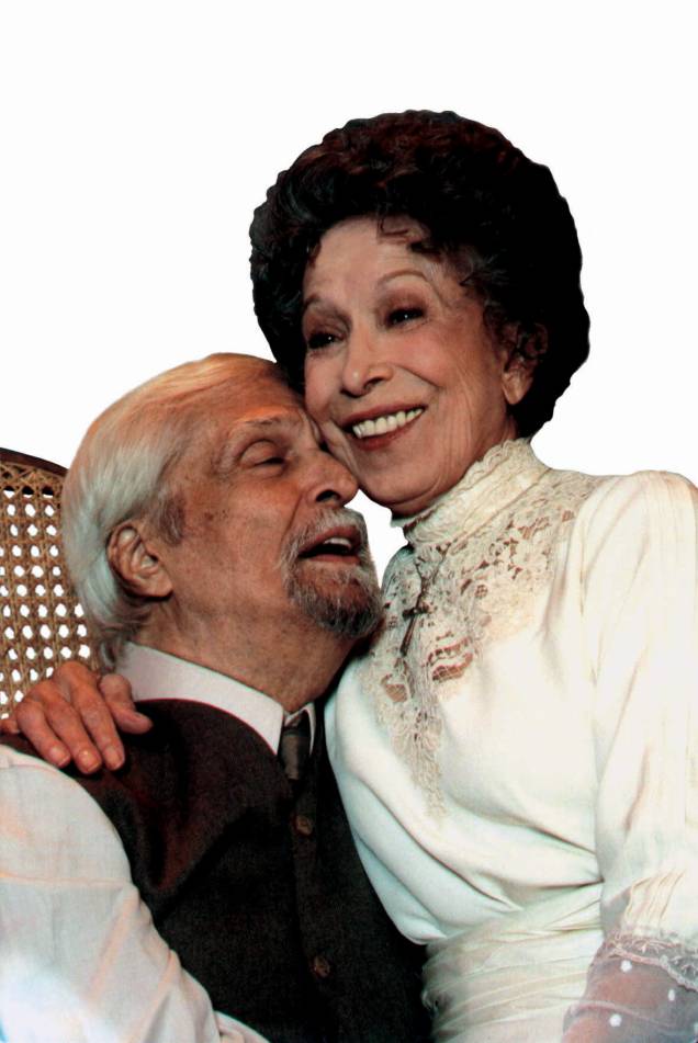 Em 2003: Sérgio Britto e Cleyde Yáconis na peça Longa Jornada de um Dia Noite Adentro, no CCBB