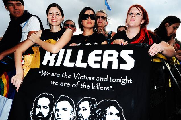 The Killers: fãs guardaram lugar em frente ao palco Cidade Jardim