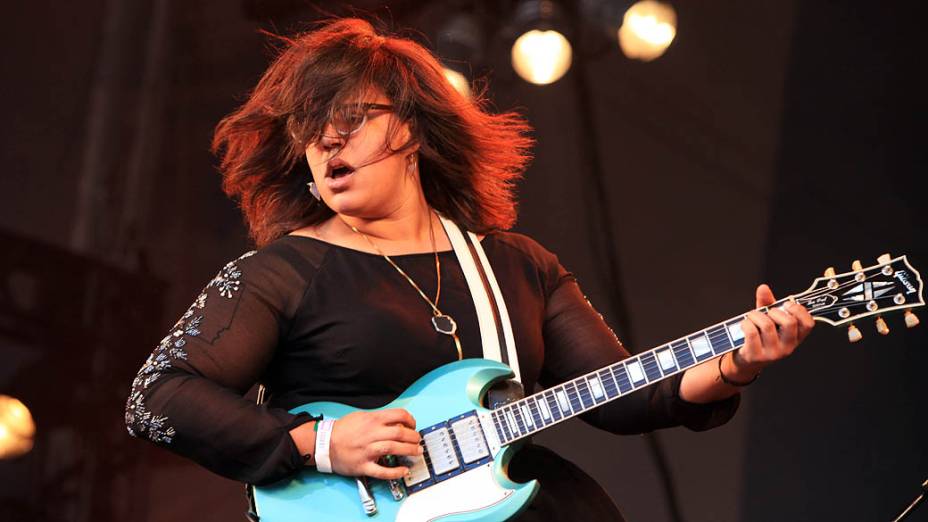 A vocalista Brittany Howard, do Alabama Shakes, no 2º dia do Lollapalooza 2013