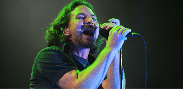 Eddie Vedder subiu ao palco, com Pearl Jam