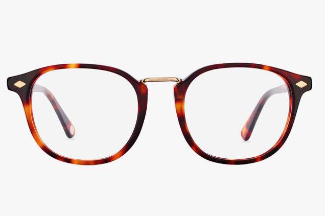 Par de óculos em acetato (as lentes não estão incluídas no preço): R$ 295,00