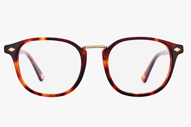 Par de óculos em acetato (as lentes não estão incluídas no preço): R$ 295,00 Par de óculos em acetato (as lentes não estão incluídas no preço): R$ 295,00