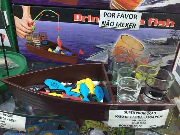 Jogo de bebida pega peixe (60 reais)Pomona Shop