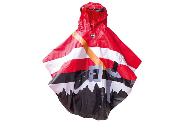 Capa de chuva infantil com estampa de pirata: R$ 138,00