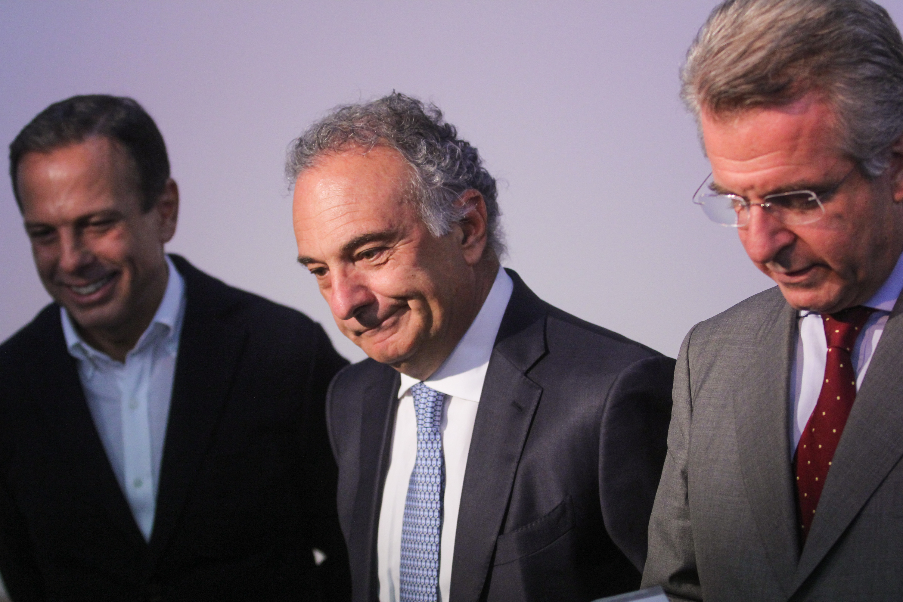 João Doria, Ricardo Tripoli e Andrea Matarazzo