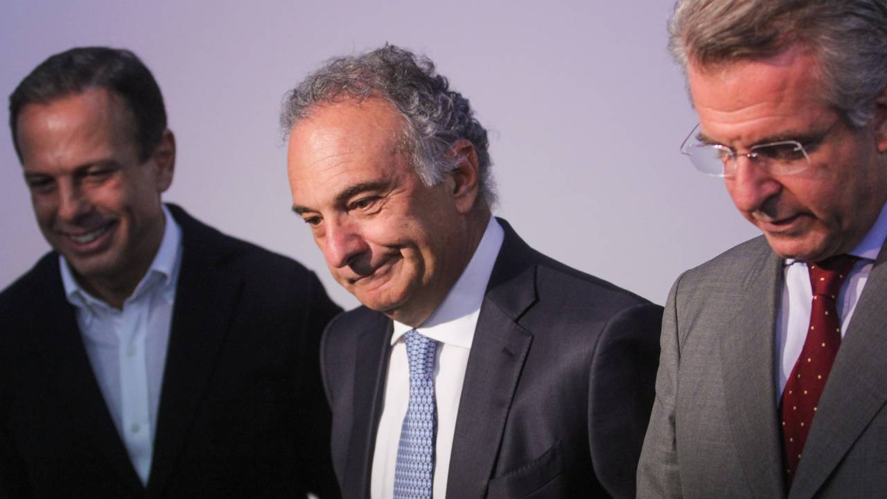 João Doria, Ricardo Tripoli e Andrea Matarazzo