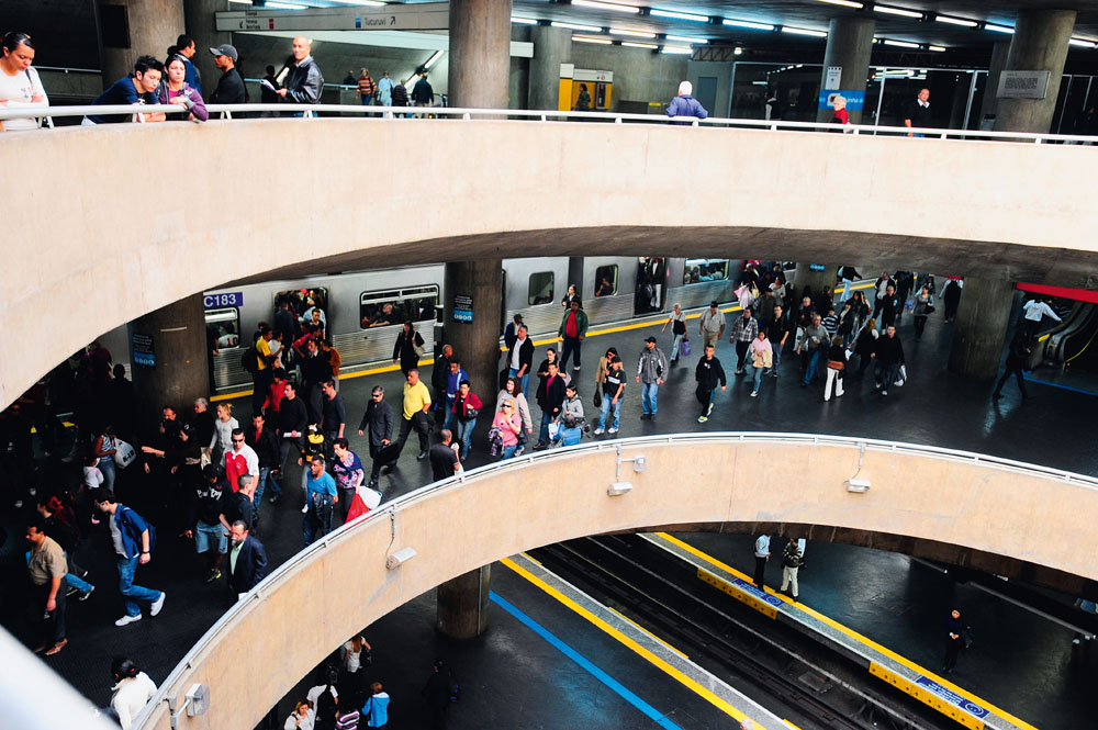 Interior da Estação do Metrô Sé