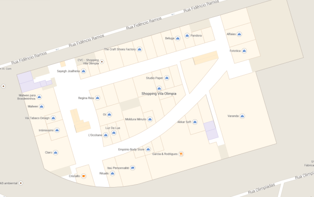 Google Indoor Maps: shopping Vila Olímpia Google Indoor Maps: shopping Vila Olímpia
