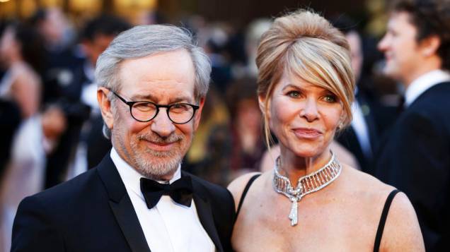 Steven Spielberg e sua mulher Kate Capshaw