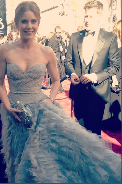 Amy Adams na cerimônia do Oscar 2013