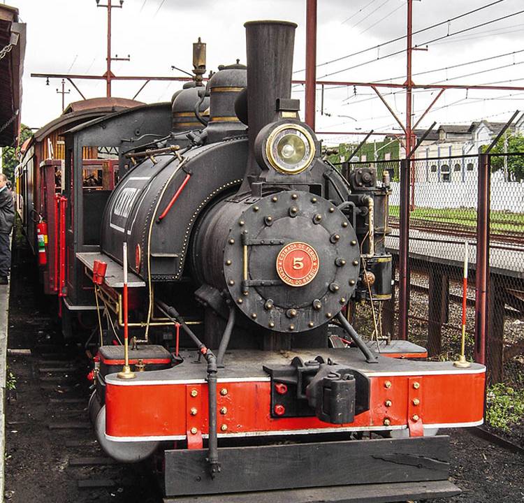 Maria-fumaça, locomotiva Memorial do Imigrante