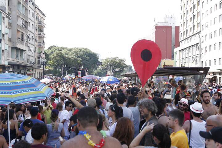 O bloco saiu da Pra&ccedil;a Princesa Isabel, em Santa Cec&iacute;lia&nbsp;