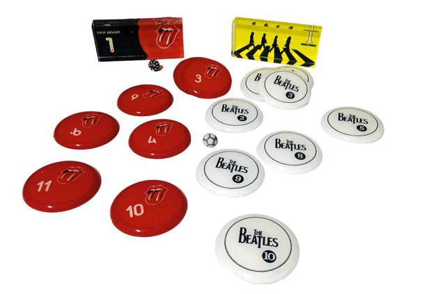 Kit de futebol de botão Rolling Stones X The Beatles: R$ 130,00
