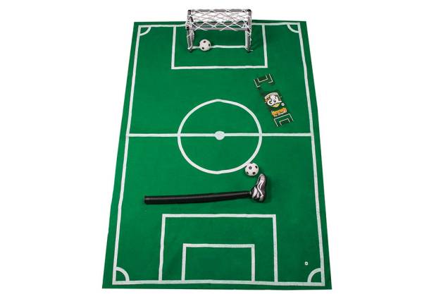 Kit de futebol para se distrair no banheiro: R$ 82,90