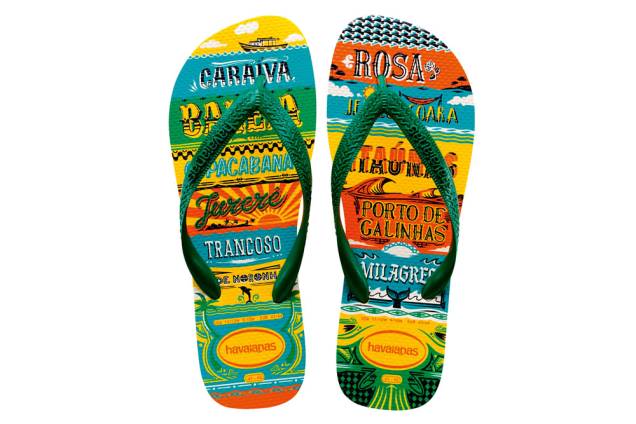 Par de chinelos: R$ 32,90. Havaianas