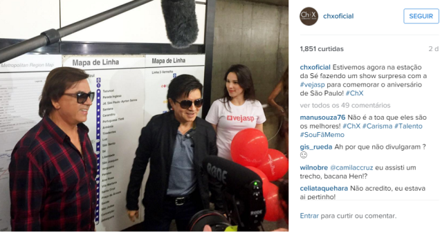 A dupla sertaneja comentou o evento no Instagram