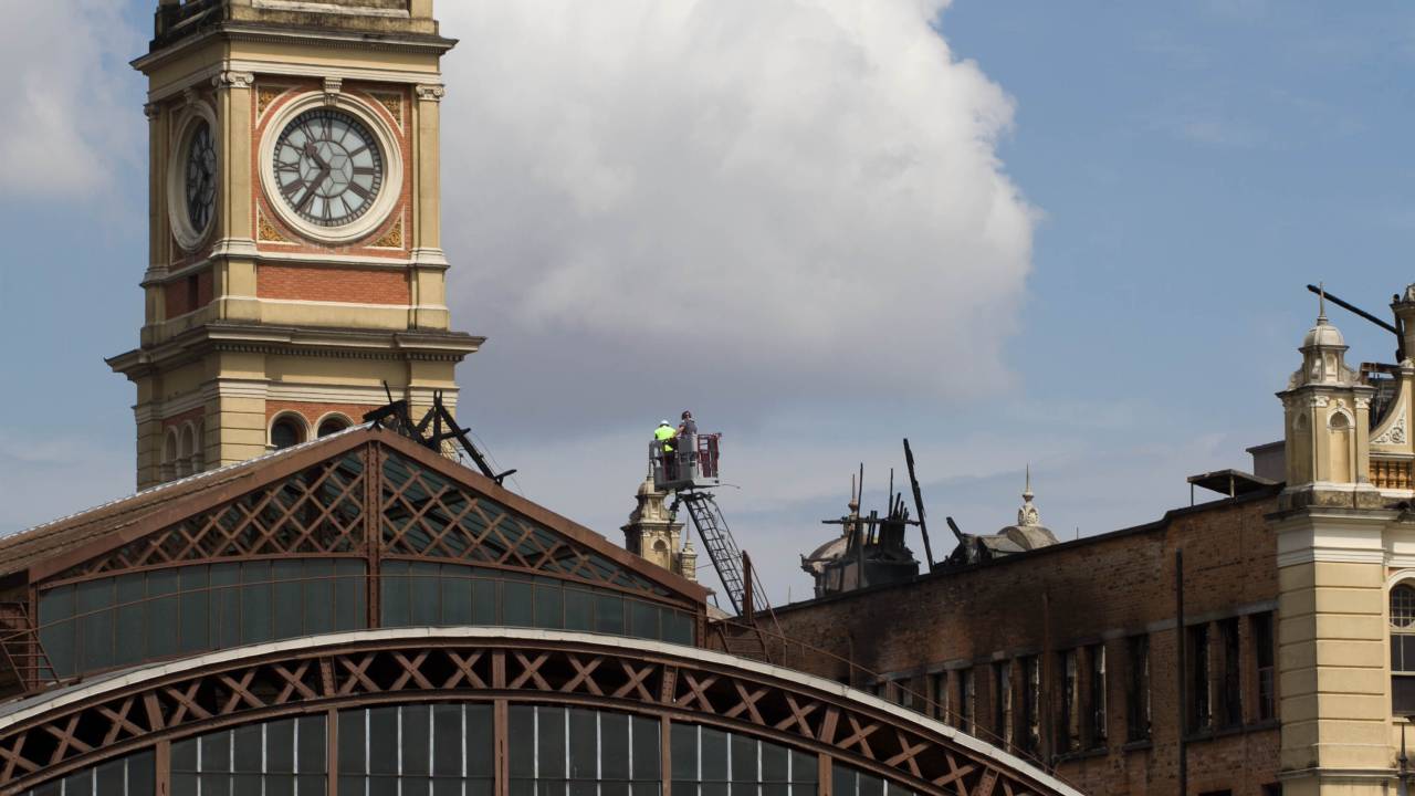 Estação da Luz incêndio