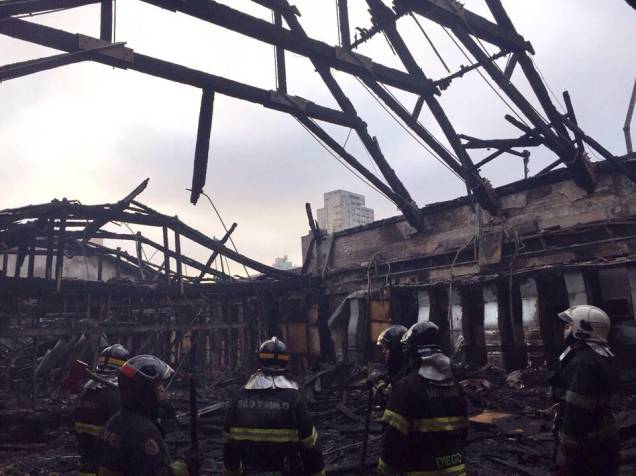 Imagens do Museu da Língua Portuguesa após o incêndio Imagens do Museu da Língua Portuguesa após o incêndio