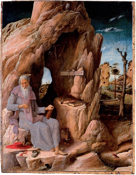 São Jerônimo Penitente no Deserto (1448-51), do italiano Andrea Mantegna São Jerônimo Penitente no Deserto (1448-51), do italiano Andrea Mantegna
