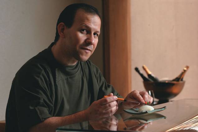 Pereira: muito à vontade como chef e proprietário Pereira: muito à vontade como chef e proprietário