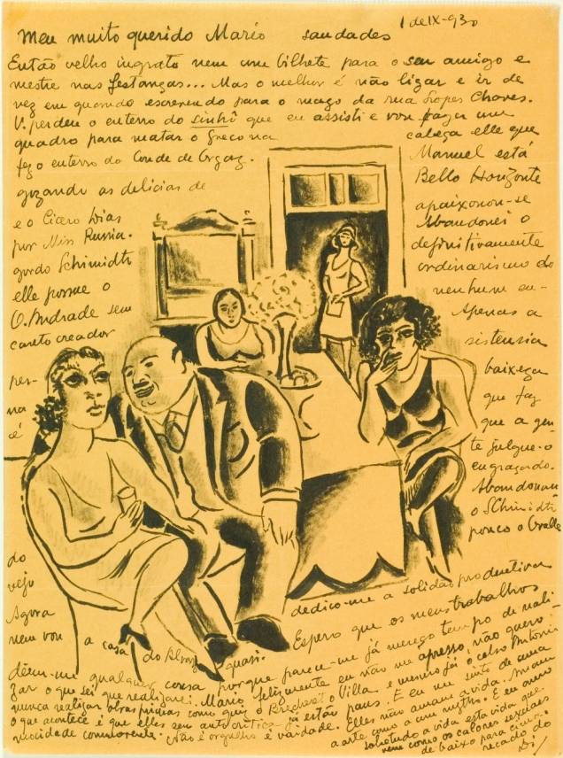 Carta de Di Cavalcanti para Mário de Andrade Carta de Di Cavalcanti para Mário de Andrade