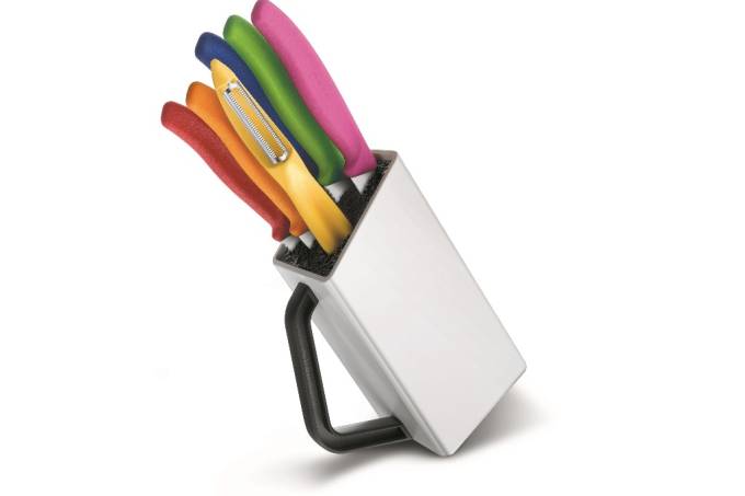 Victorinox – conjunto branco com diversos utensílios de cozinha