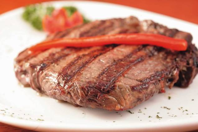 No cardápio da churrascaria Che Bárbaro: bife ancho (contrafilé)